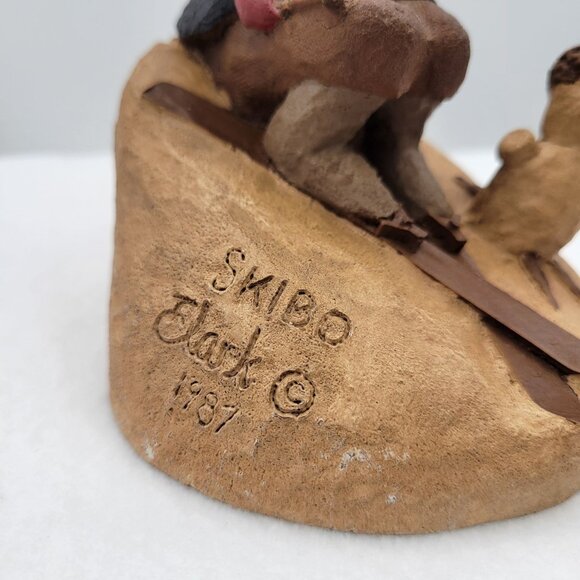 Tom Clark Walt Gnome SKIBO Skiing Gnome Figurine 1987 Signed & Numbered #22 - Picture 3 of 10